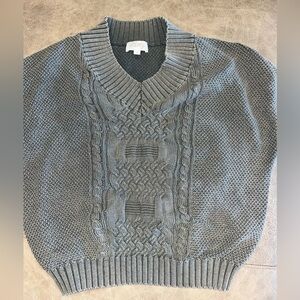 Tanz Fall Western Style Sweater Vest In A Deep Green With Rugged Look Small